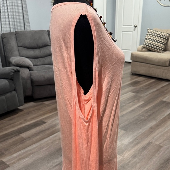 Go Couture Peach Long Sleeve Tunic - Picture 3 of 8